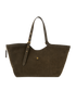 Gramercy Tote, &pound;275, Handbags, Green, Suede, Back view